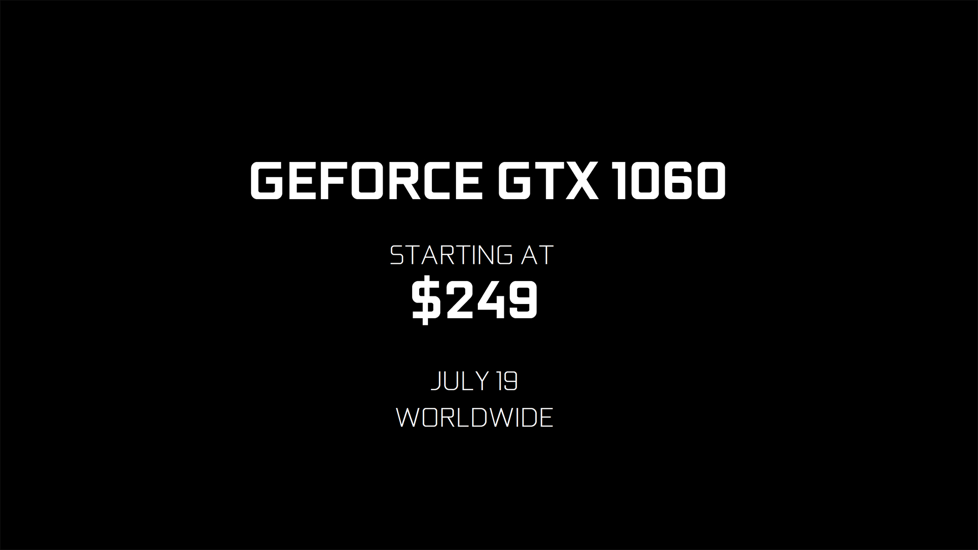 6GB 版本先亮相，NVIDIA GeForce GTX 1060 