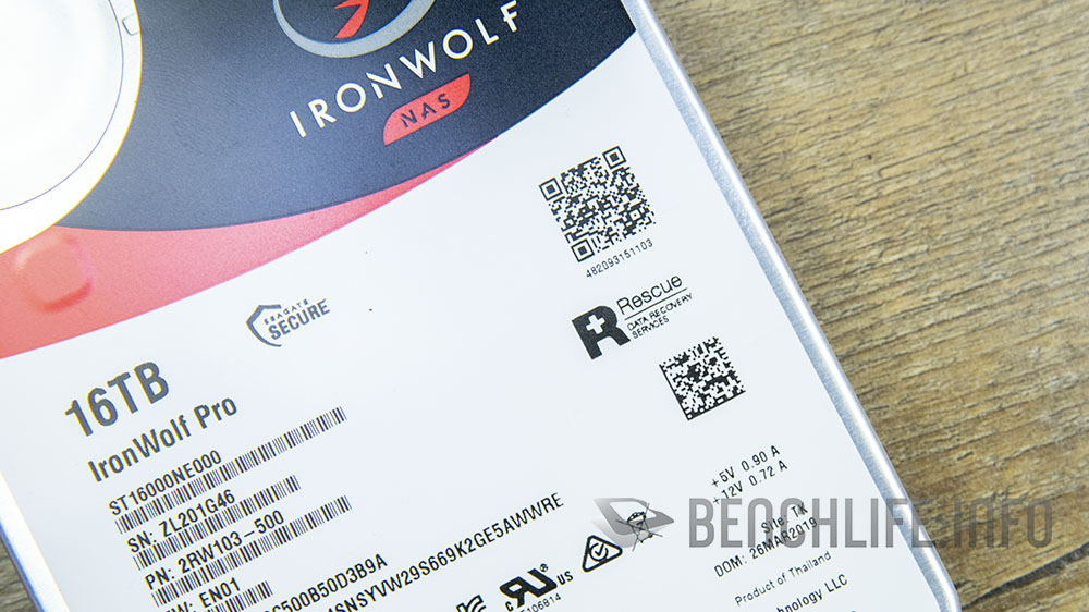 Rescue 資料救援服務與5 年保固，Seagate IronWolf Pro 16TB 動手玩