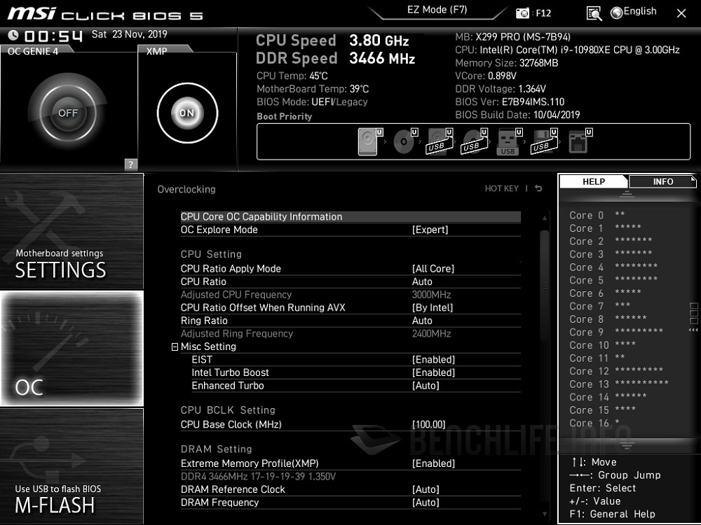 MSI X299 Pro - BIOS (1)
