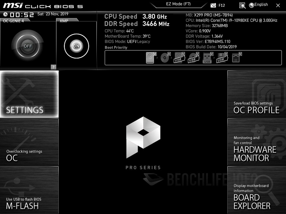 MSI X299 Pro - BIOS (3)