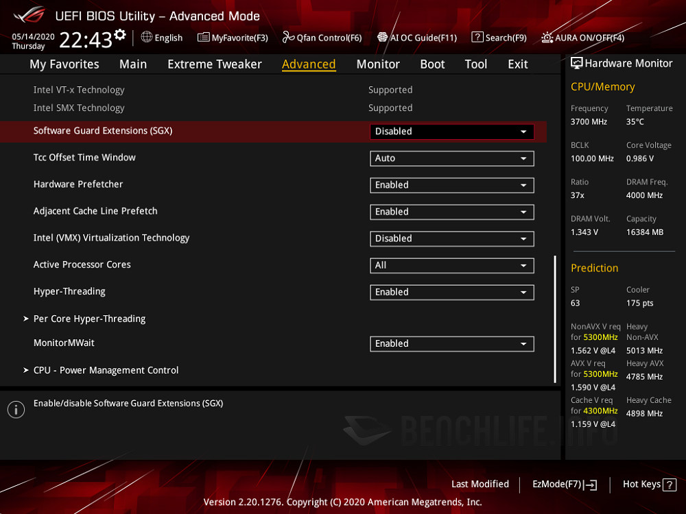 ASUS ROG Maximus XII Extreme - BIOS (3)