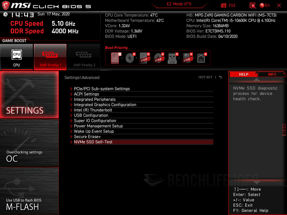 MSI MPG Z490 Gaming Carbon WIFI - BIOS (3)