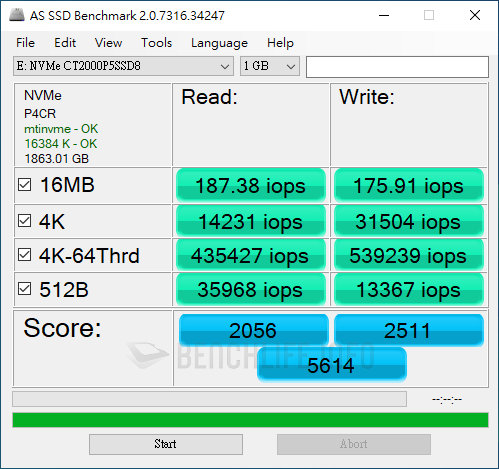 Crucial P5 2000GB - Benchmark (9)