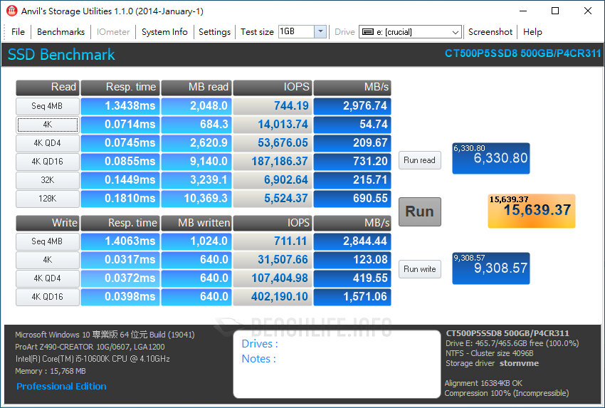 Crucial P5 500GB - Benchmark (12)