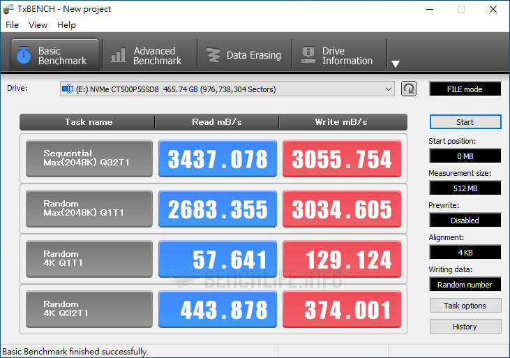 Crucial P5 500GB - Benchmark (8)