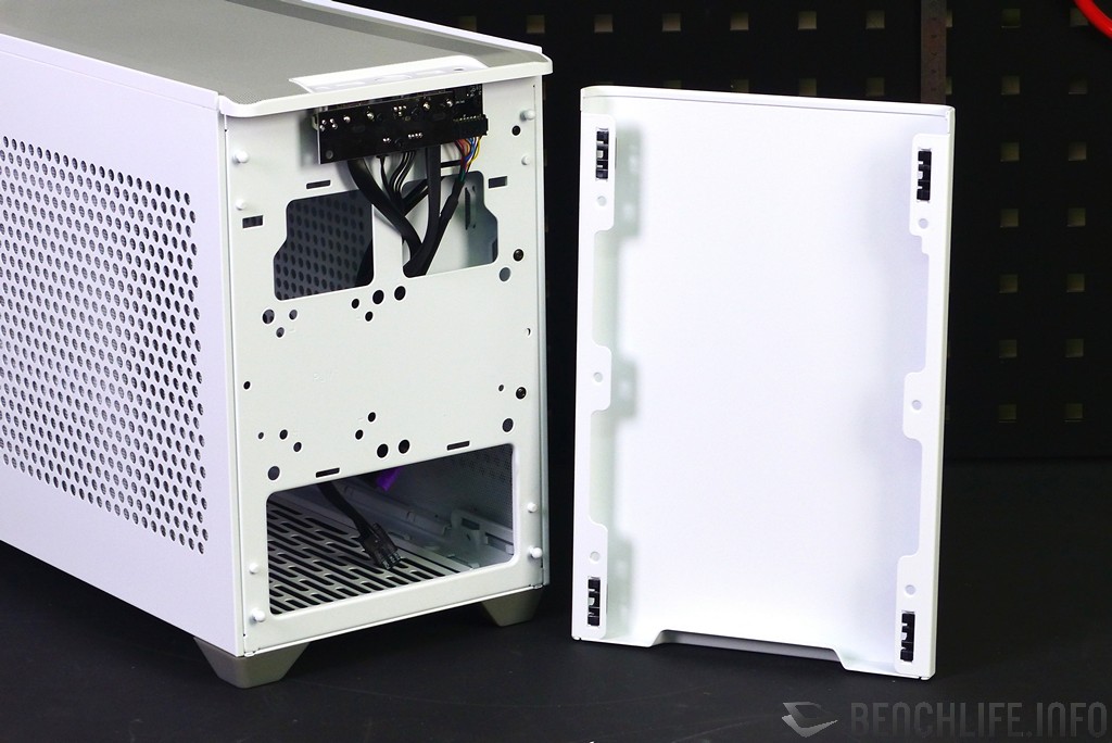 Cooler Master MasterBox NR200P front panel removed