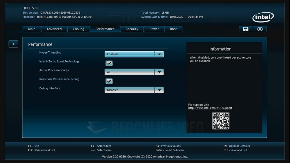 Intel NUC 9 Extreme NUC9i9QNX - BIOS (10)
