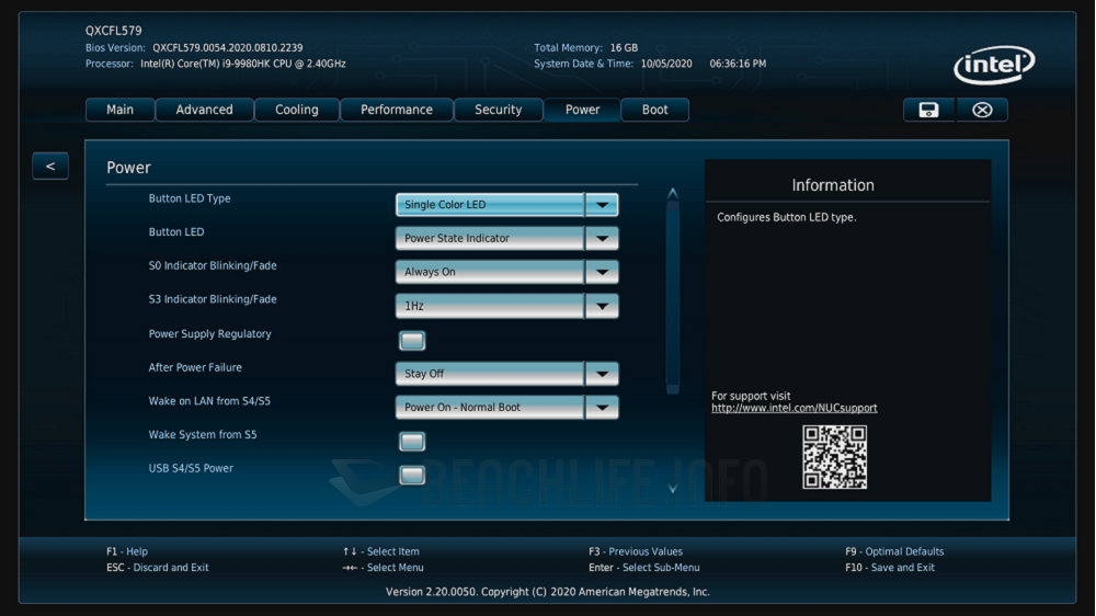 Intel NUC 9 Extreme NUC9i9QNX - BIOS (13)