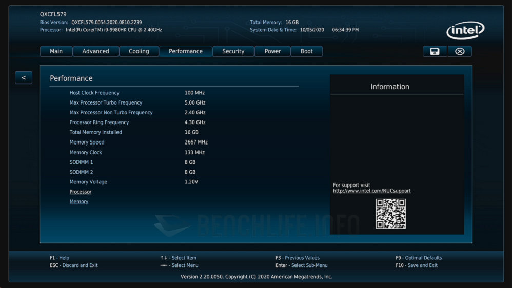 Intel NUC 9 Extreme NUC9i9QNX - BIOS (9)