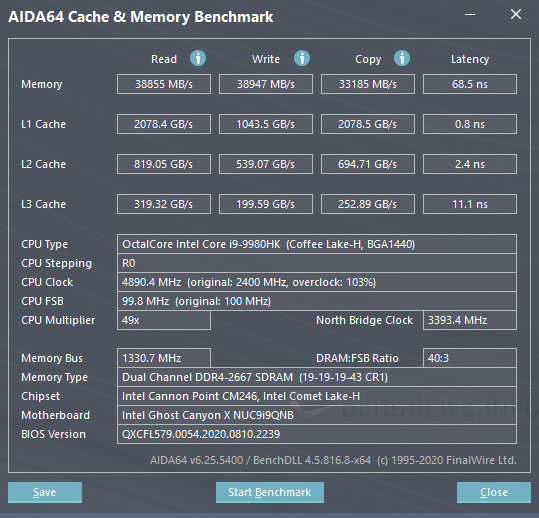Intel NUC 9 Extreme NUC9i9QNX - Benchmark (3)