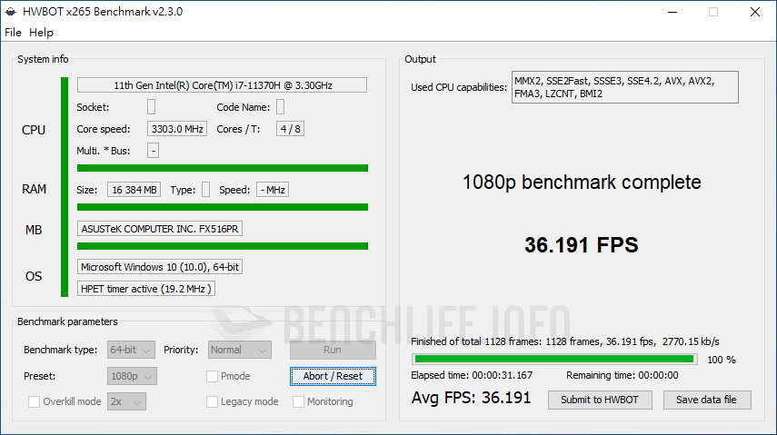 ASUS TUF Dash F15 - Benchmark A (1)