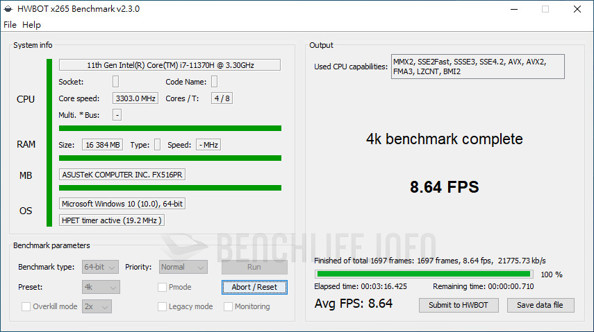 ASUS TUF Dash F15 - Benchmark A (21)