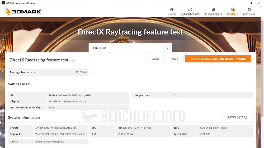 ASUS TUF Dash F15 - Benchmark B (2)