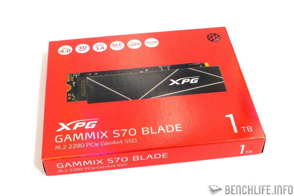 ADATA XPG GAMMIX S70 Blade package