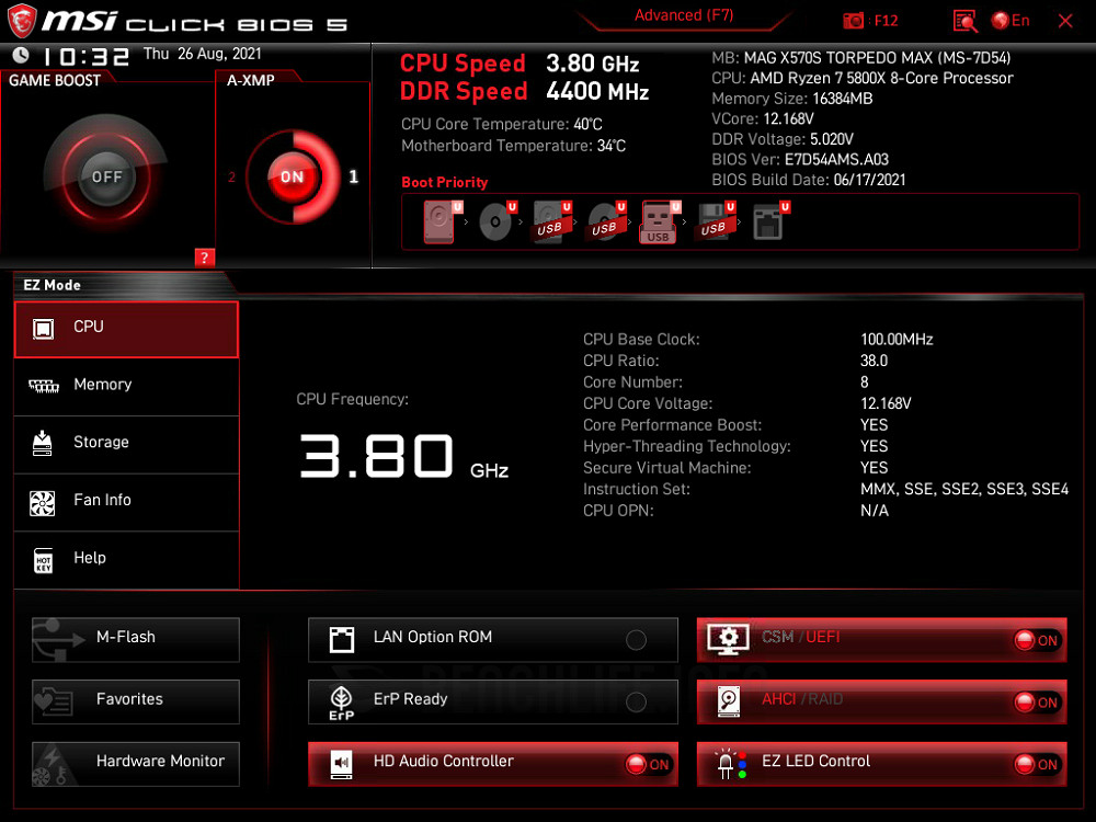 MSI MAG X570S Torpedo Max - BIOS (2)