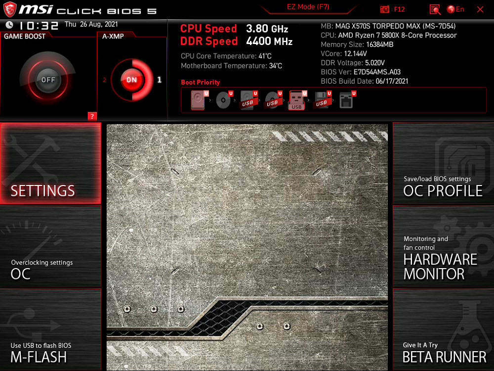 MSI MAG X570S Torpedo Max - BIOS (3)