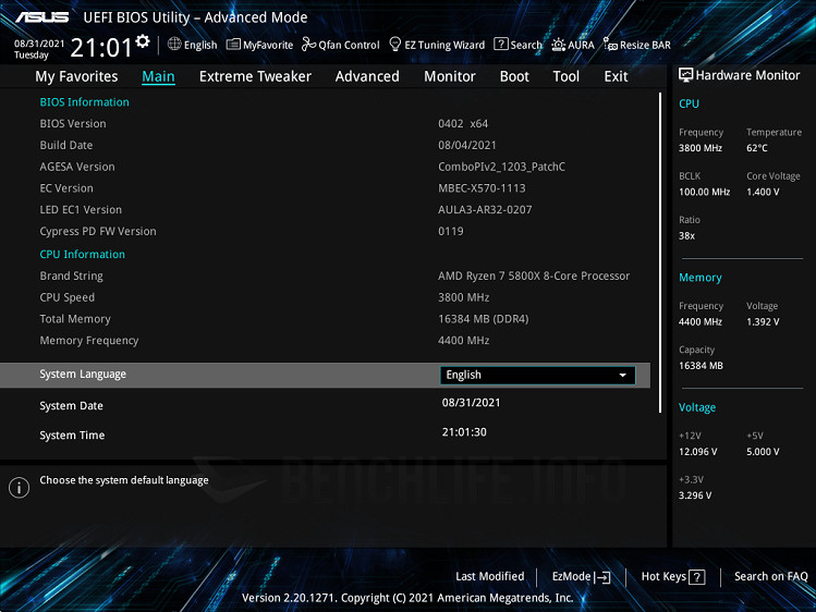ASUS ProArt X570-Creator WiFi - UEFI BIOS (2)