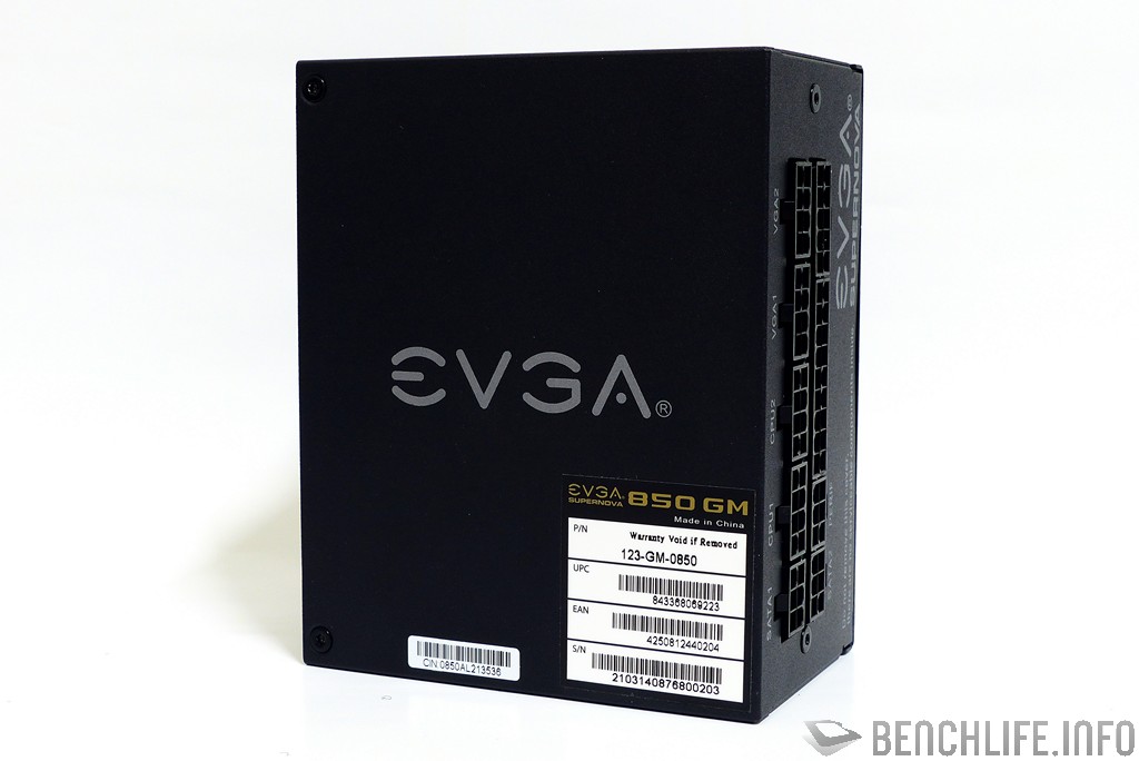 EVGA SuperNOVA 850 GM bottom