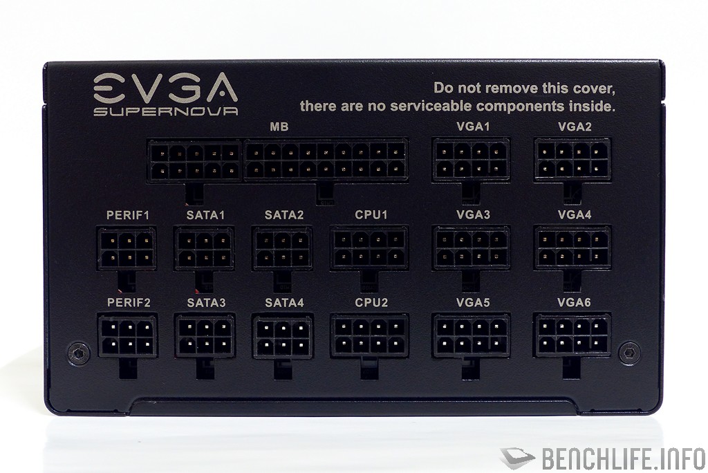 EVGA SuperNOVA 1300 GT modular back panel