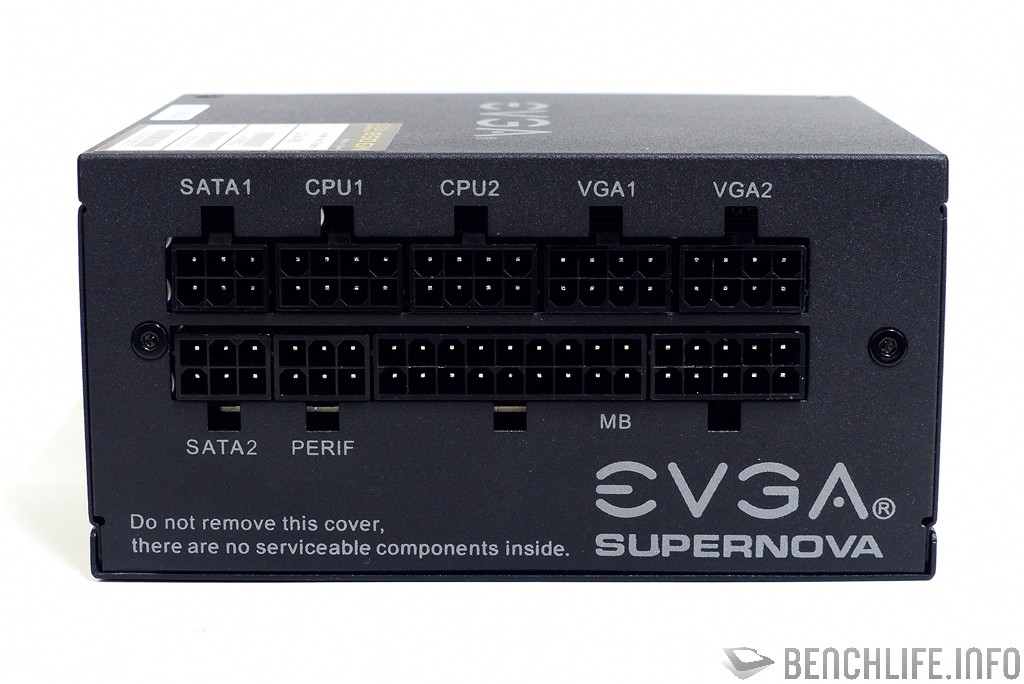 EVGA SuperNOVA 850 GM modular back panel