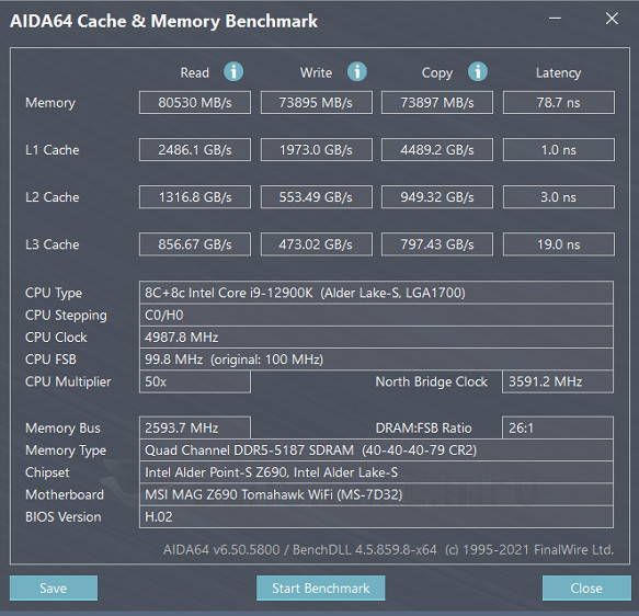 MSI MAG Z690 Tomahawk WiFi - Benchmark (19)