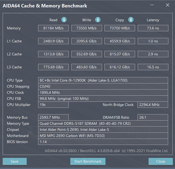 MSI MPG Z690 Carbon WiFi - Benchmark (12)