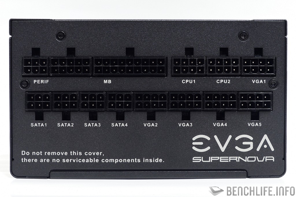 EVGA SuperNOVA 1000 G6 modular back panel