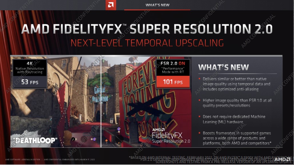 AMD FidelityFX Super Resolution 2.0