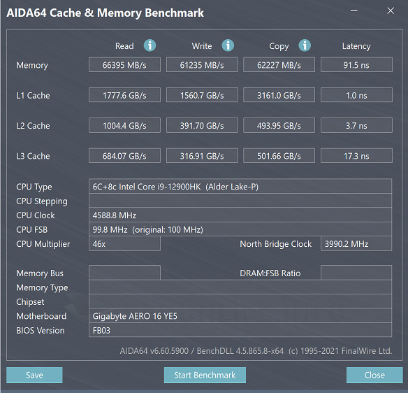 GIGABYTE AERO 16 - Benchmark (19)