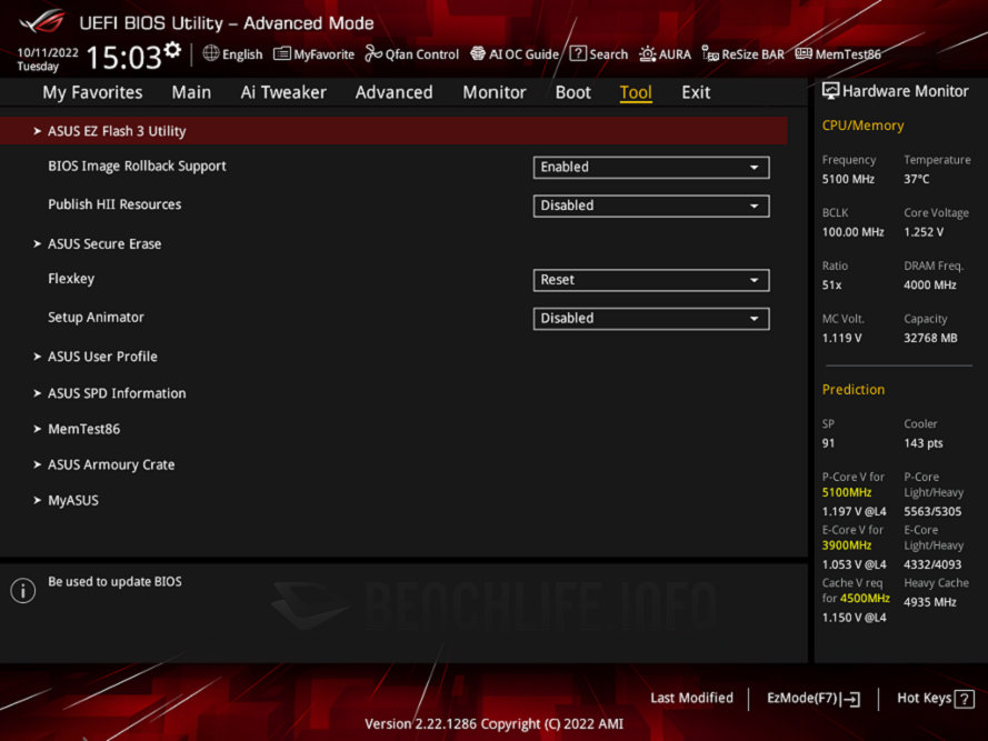 ASUS ROG Strix Z790-E Gaming WiFi - UEFI BIOS (5)