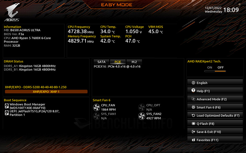 GIGABYTE B650I AORUS Ultra - UEFI BIOS & Software (1)