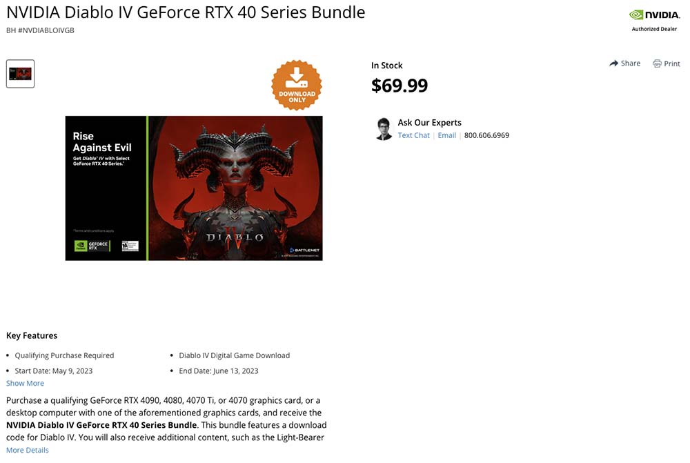 Diablo® IV NVIDIA GeForce RTX 40 Series Bundle Available Now, GeForce News