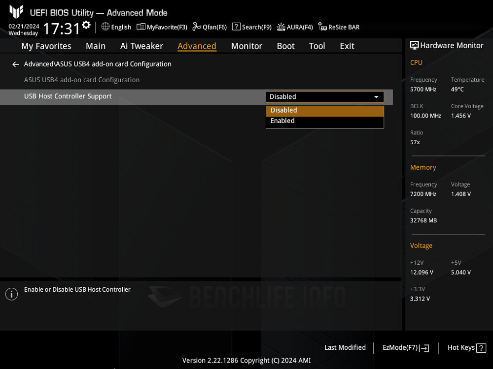 ASUS TUF Gaming Z790-BTF WiFi - UEFI BIOS (5)