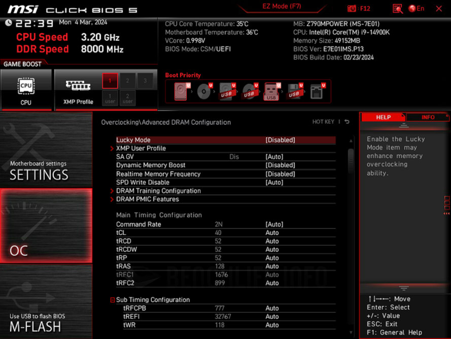 MSI Z790MPOWER - UEFI BIOS (3)