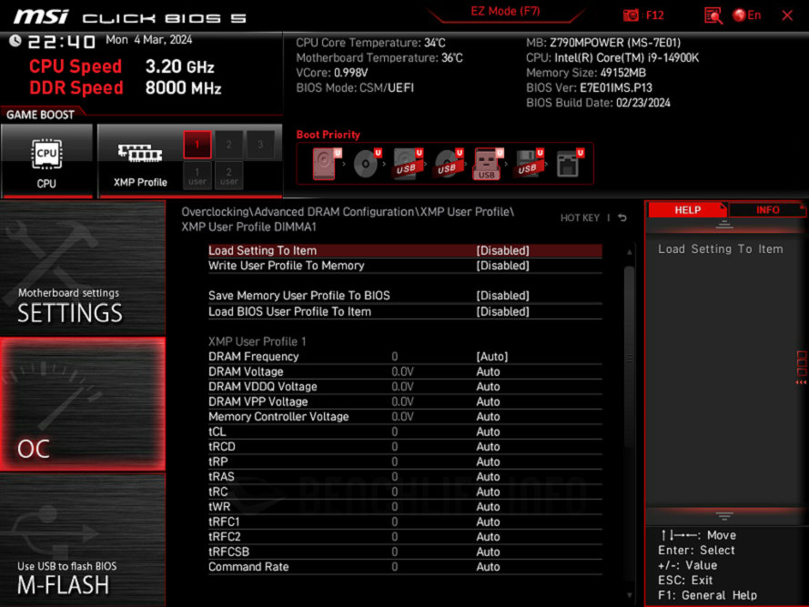 MSI Z790MPOWER - UEFI BIOS (4)