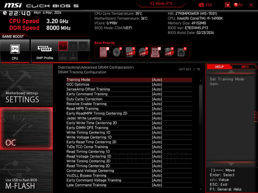 MSI Z790MPOWER - UEFI BIOS (5)