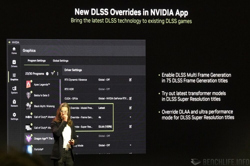 NVIDIA APP override