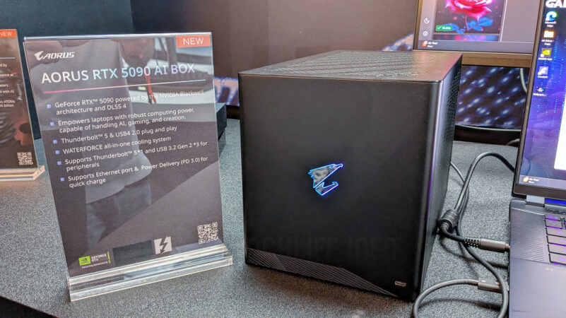 同步換用 Thunderbolt 5 介面設計，GIGABYTE 展出 AORUS RTX 5090 AI BOX - BenchLife.info