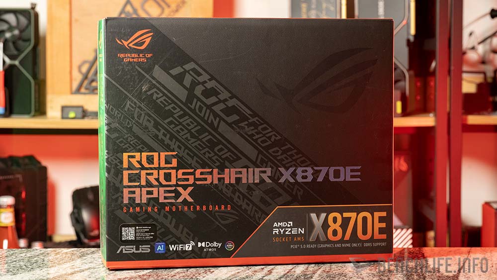 【開箱測試】ASUS ROG Crosshair X870E Apex, 主機板