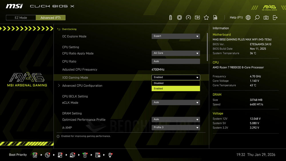 MSI MAG B850 Gaming Plus Max WiFi - UEFI BIOS (1)