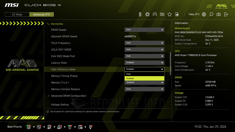 MSI MAG B850 Gaming Plus Max WiFi - UEFI BIOS (4)