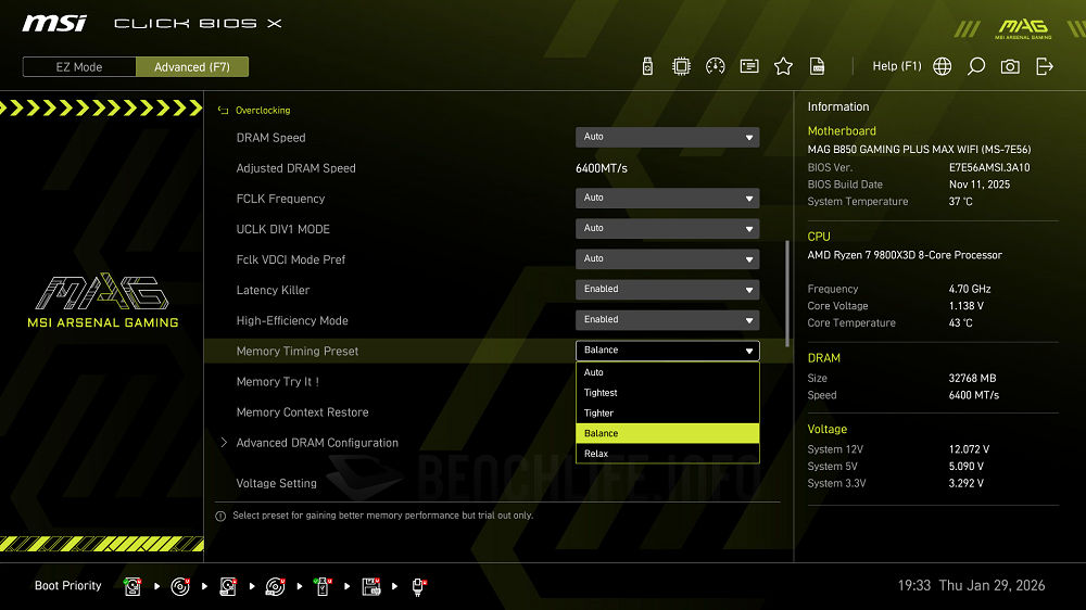 MSI MAG B850 Gaming Plus Max WiFi - UEFI BIOS (5)