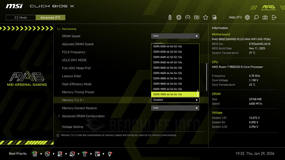 MSI MAG B850 Gaming Plus Max WiFi - UEFI BIOS (6)