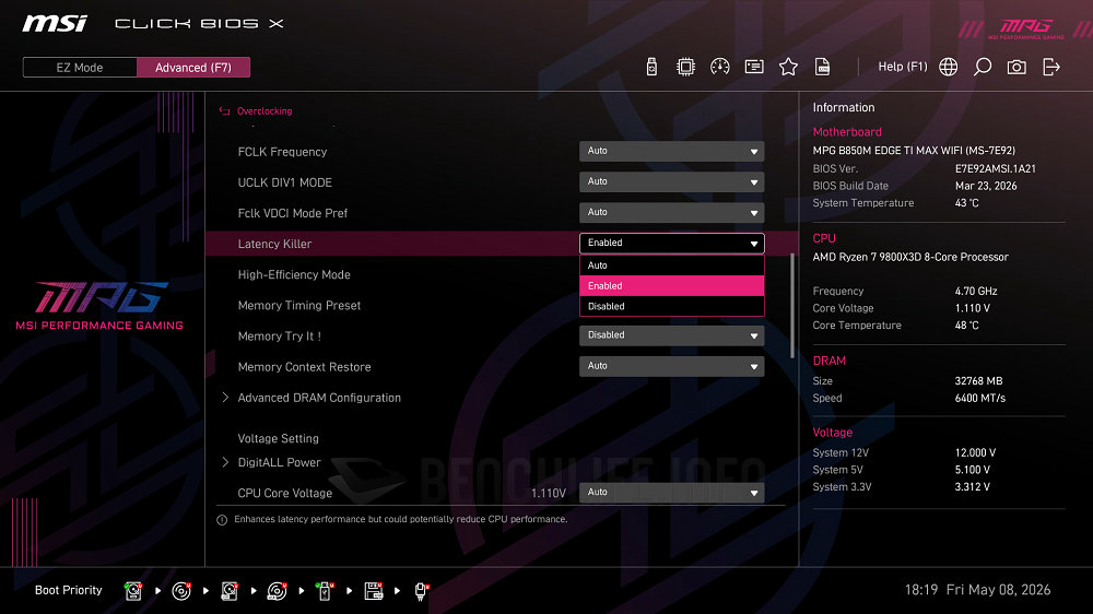 MSI MPG B850M Edge Ti Max WiFi - UEFI BIOS (2)