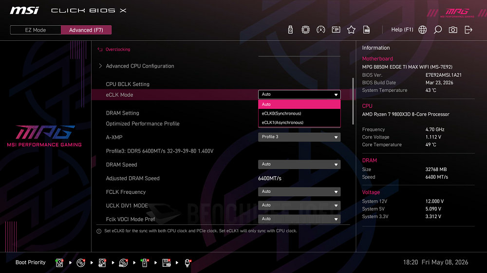 MSI MPG B850M Edge Ti Max WiFi - UEFI BIOS (6)
