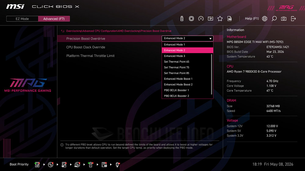 MSI MPG B850M Edge Ti Max WiFi - UEFI BIOS (9)
